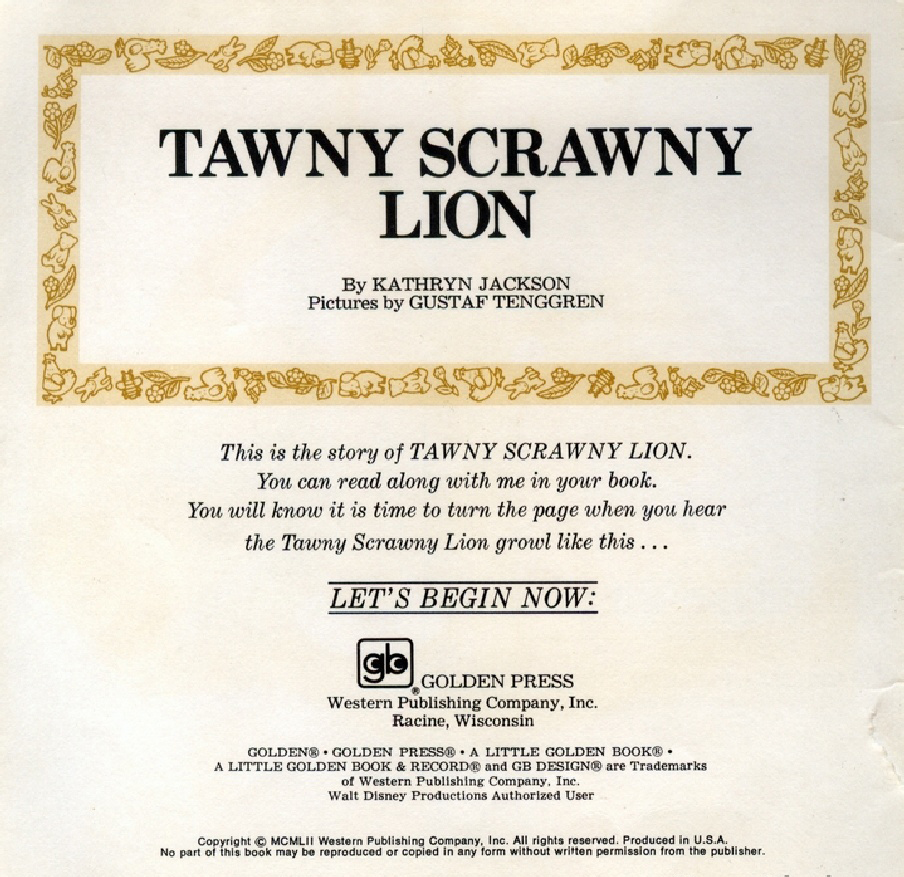 Tawny Scrawny Lion (02),绘本,绘本故事,绘本阅读,故事书,童书,图画书,课外阅读